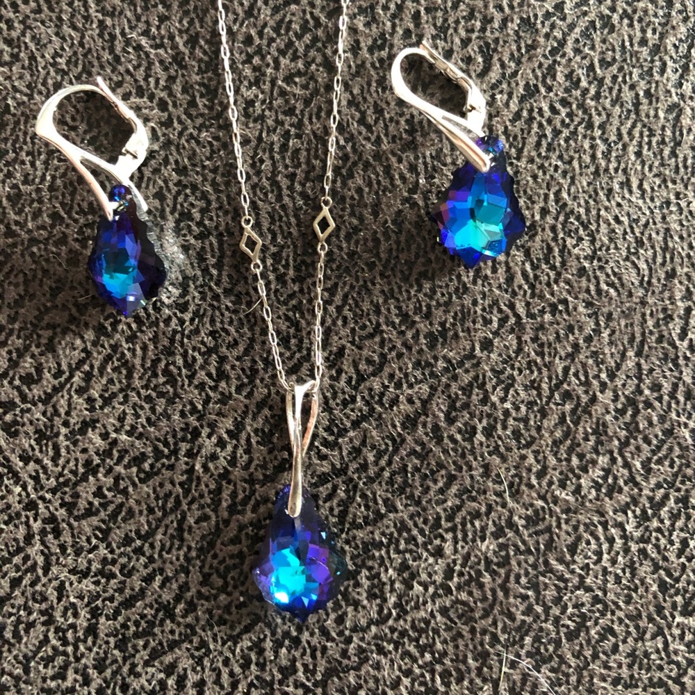 Slovakian blue stone set